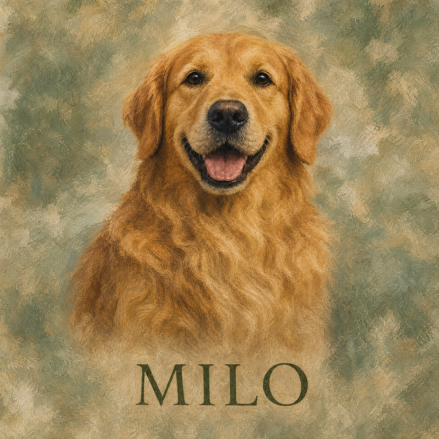 Custom Pet Portrait Blanket
