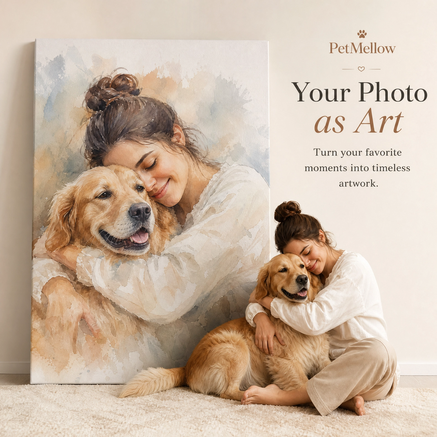 Custom Pet Portrait Canvas